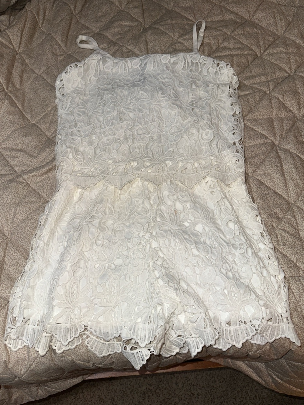 Design Lab Lord & Taylor White Romper